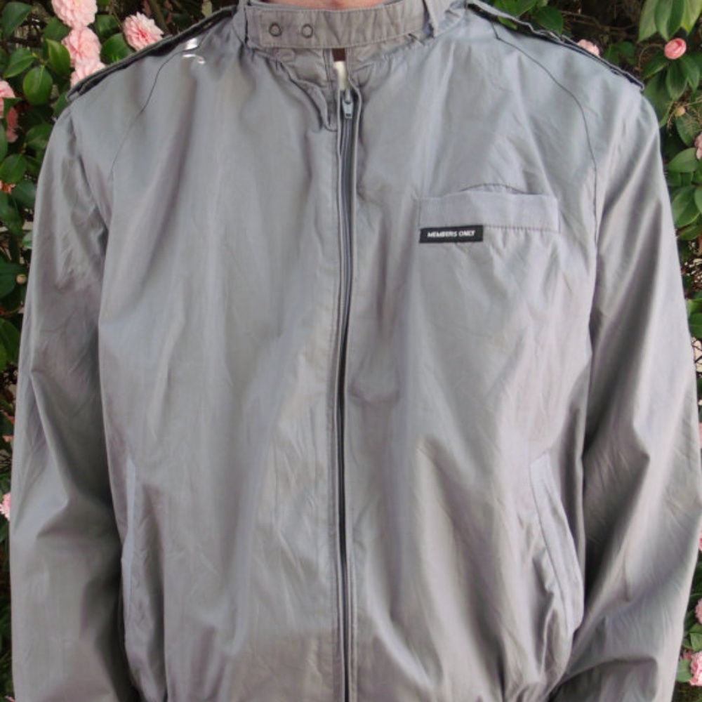 Light Grey Members Only Jacket